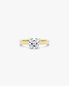 Classica Cushion Solitaire Diamond Engagement Ring
