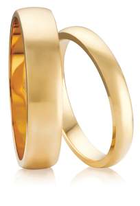 Classic Wedding Rings: High Half Round Wedding Ring