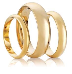 High Dome Wedding Ring