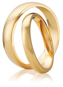High Dome Edge Wedding Ring