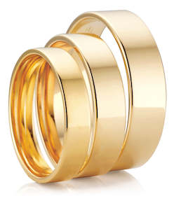 Classic Wedding Rings: Flat Round Wedding Ring