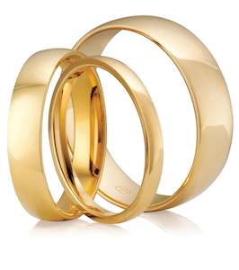 Half Round Wedding Ring