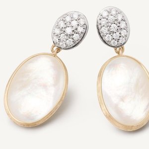 Marco Bicego Siviglia Mother of Pearl and Diamond Earrings