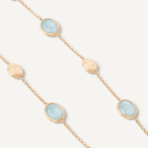 Marco Bicego Siviglia 18k Gold and Aquamarine Necklace