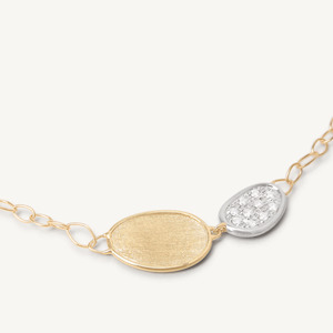 Marco Bicego Lunaria Pendant Chain with Diamonds - Mini