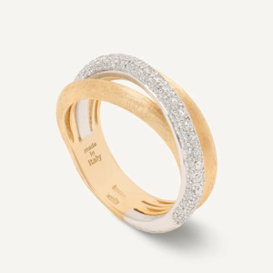Marco Bicego Jaipur Link: Marco Bicego Jaipur Link 3 Strand Diamond Ring
