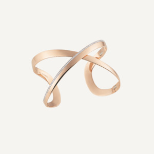 Al Coro Serenata: Al Coro Serenata Diamond Bangle in 18k Rose Gold