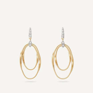 Marco Bicego Marrakech Onde Hoop Earrings in 18k Yellow Gold
