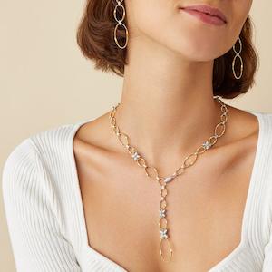 Marco Bicego Marrakech Onde: Marco Bicego Marrakech Onde Floral Lariat Necklace 46cm