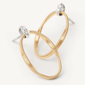 Marco Bicego Marrakech Onde: Marco Bicego Marrakech Onde Earrings Diamonds and 18k Gold