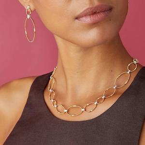Marco Bicego Marrakech Onde: Marco Bicego Marrakech Onde Necklace Diamonds and 18k Gold
