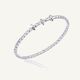 Chimento Stretch Spring Bracelet (Small, 3 Disc) in 18k White Gold with White Diamonds