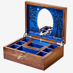Sarahs Favourites: Ballet Musical Walnut Jewellery Box