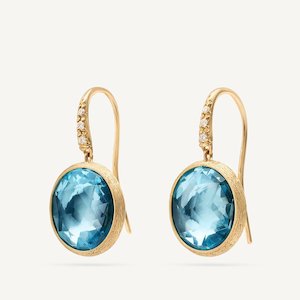 Sarahs Favourites: Marco Bicego Jaipur 18k Gold Sky Blue Topaz Drop Earrings