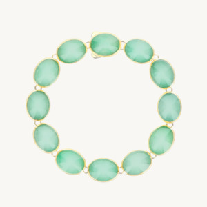 Nanis Dolcevita Muse Beaded Bracelet in Gold with Jadeite (Small)