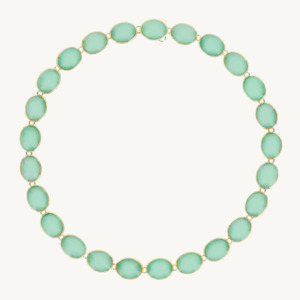 Nanis Dolcevita Muse Beaded Choker Necklace in Gold with Jadeite (Small)