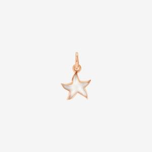 Dodo Stellina: DoDo Charm STAR Cathedral Effect Mother of Pearl Enamel in Rose Gold