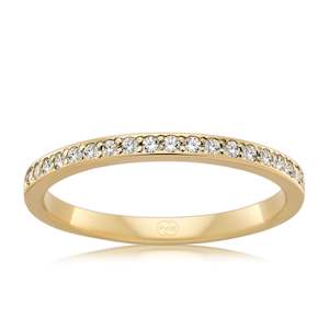 Womens Wedding Rings: Women's Extra Small White Gold Bead Set Diamond Wedding Ring