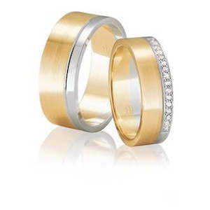 Two-Tone Matching Wedding Rings