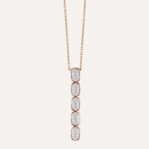 Al Coro La Piazza Necklace Diamonds 18k Gold