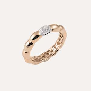Al Coro La Piazza Ring Diamonds 18k Gold