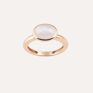 Al Coro Amici Ring Moonstone 18k Gold