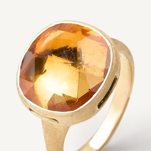 Marco Bicego Jaipur 18k Gold Citrine Ring