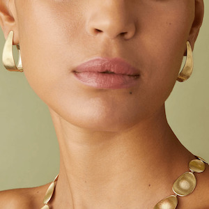 Hoop Earrings: Marco Bicego Lunaria Hoop Earrings 18k Gold