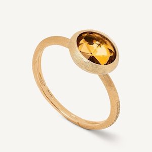 Autumn 23: Marco Bicego Jaipur 18k Gold Citrine Quartz Ring Mini