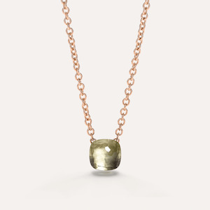 Autumn 23: Pomellato Nudo Necklace with Petit Pendant, 18k Gold with Prasiolite 4.5ct