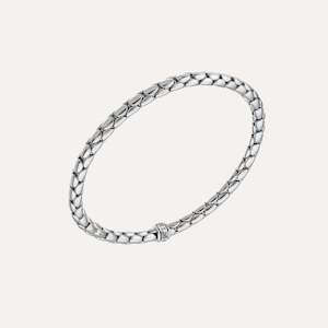 Chimento Stretch Spring Bracelet (Large) in 18k White Gold