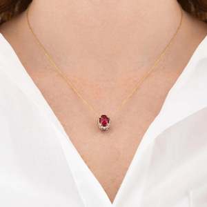 Nanis Reverse Ruby and Diamonds Reversible Necklace