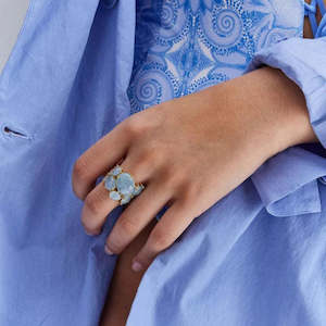 Ipanema: Nanis Ipanema Milky Aquamarine Showstopper Ring