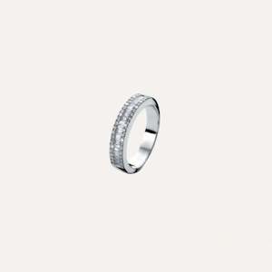 End Of Collection: Tirisi Baguette Diamond Band in 18k White Gold