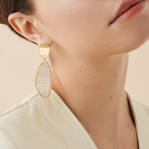 Diamond Earrings: Marco Bicego Lunaria Convertible Gold Chandelier Earrings With Diamonds