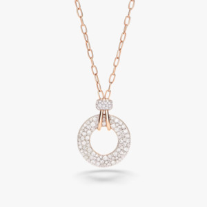 Pomellato Necklaces: Pomellato Iconica Necklace with Diamond Pendant in 18k Gold