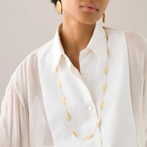 Marco Bicego Necklaces: Marco Bicego Lunaria Twist Classic Gold Necklace (Long)