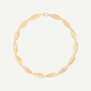 Marco Bicego Necklaces: Marco Bicego Lunaria Twist Iconic Leaf Gold Necklace (Short)