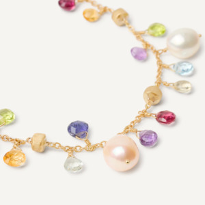 Marco Bicego Paradise Pearl and 18k Gold Gemstone Bracelet