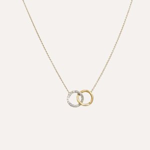 Marco Bicego Jaipur Delicati Diamond Circle Necklace 18k Gold