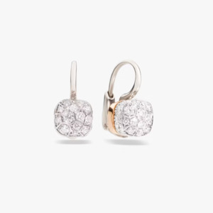Pomellato Nudo Drop Earrings 18k Gold with Diamonds