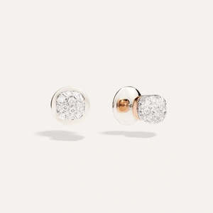 Pomellato Nudo Petit Stud Earrings 18k Gold with Diamonds