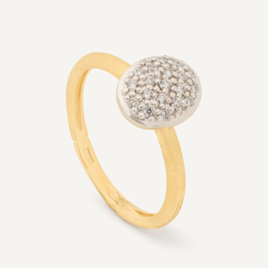 Marco Bicego Rings: Marco Bicego Siviglia 18k Gold Small Diamond Pave Ring