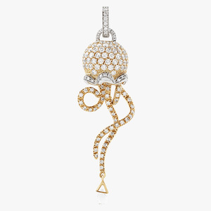Chantecler Campanelle Jellyfish Charm in 18kt Rose & White Gold with Diamonds & &hellip;