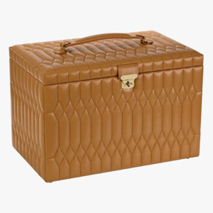WOLF Lauren Extra Large Jewellery Box in Caramel