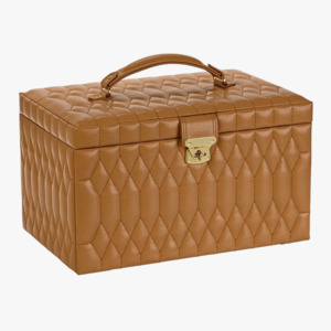 WOLF Lauren Large Jewellery Box in Caramel