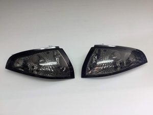 R32 SKYLINE GTS-T JDM BLACK CORNER LIGHTS INDICATORS SMOKED - Osaka Auto Parts