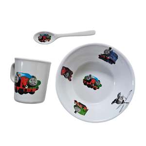 Thomas Friends: Vtg Thomas the Tank Engine FATACO Melamine Set (~90s/y2k)