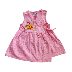 Winnie The Pooh: VAULT 🏦 Pink Winnie the Pooh Wrap Dress (Sz 2)