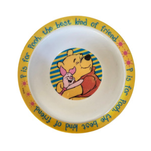 Winnie The Pooh: Winnie-the-Pooh 'P is for Pooh' Bowl (~90s/00s)